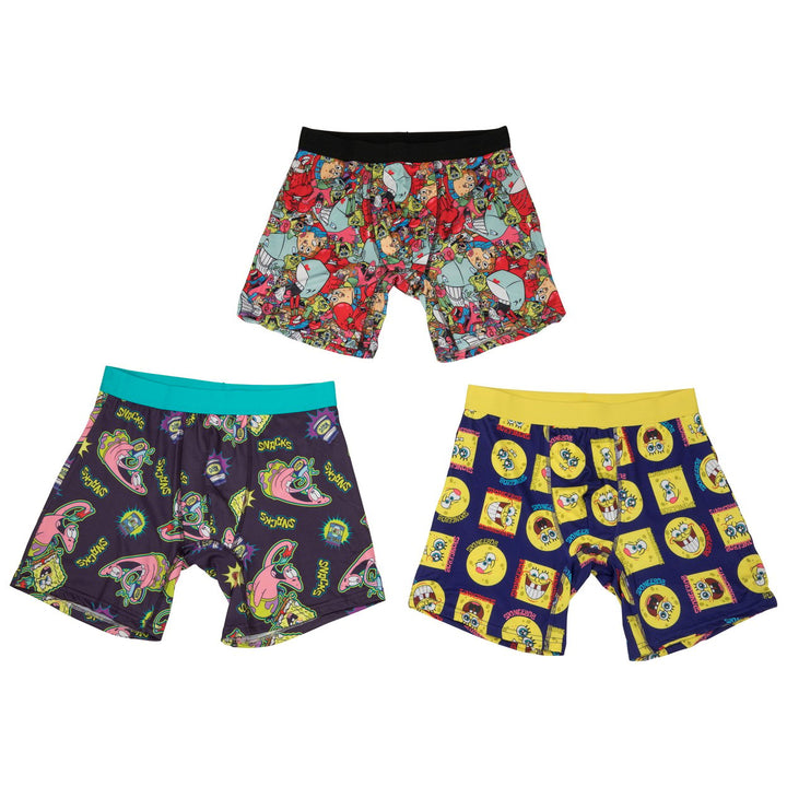 SpongeBob SquarePants Classic 3-Pack Boxer Brief Set Image 1