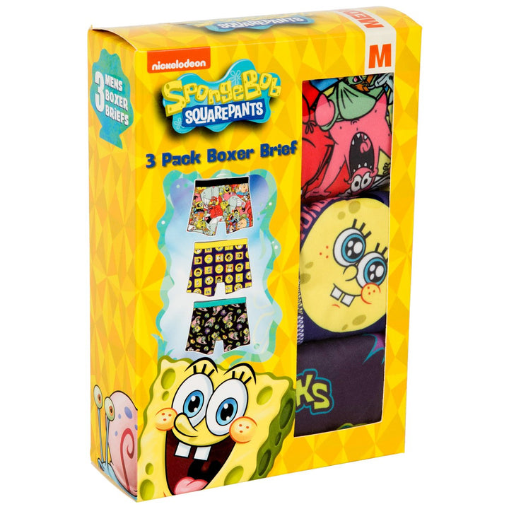 SpongeBob SquarePants Classic 3-Pack Boxer Brief Set Image 2