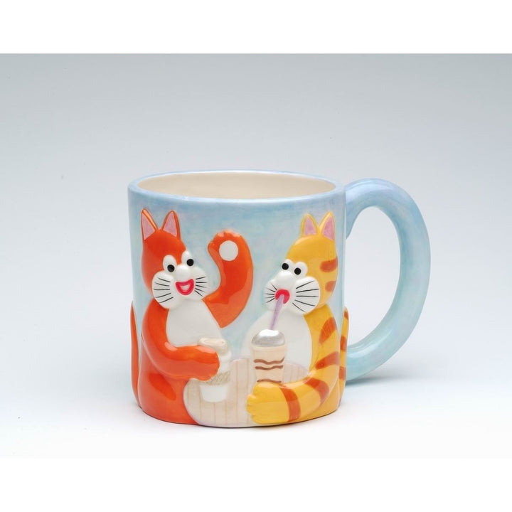 Ceramic Chatty Cats Mug 4.625in  Cat Mom Present Image 3