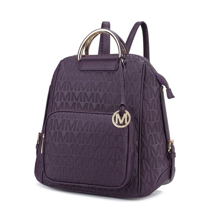 MKF Collection Torra Milan Shoulder Bag .M. Signature Multi-Compartments Trendy Backpack By Mia K. Image 1