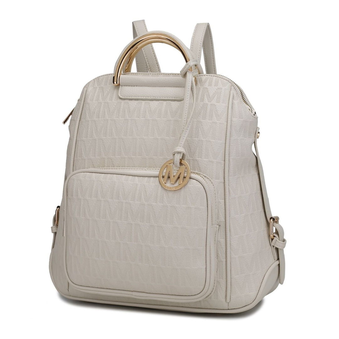 MKF Collection Torra Milan Shoulder Bag .M. Signature Multi-Compartments Trendy Backpack By Mia K. Image 1