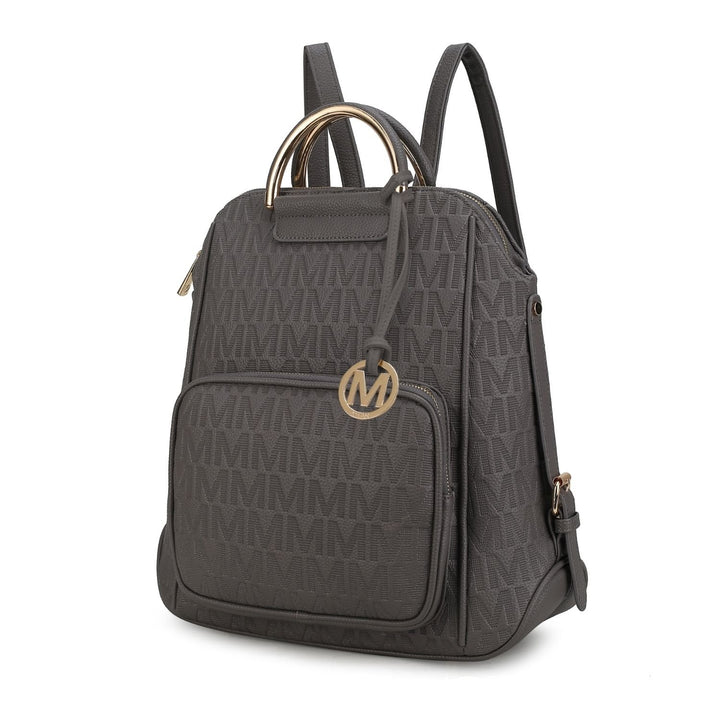 MKF Collection Torra Milan Shoulder Bag .M. Signature Multi-Compartments Trendy Backpack By Mia K. Image 1