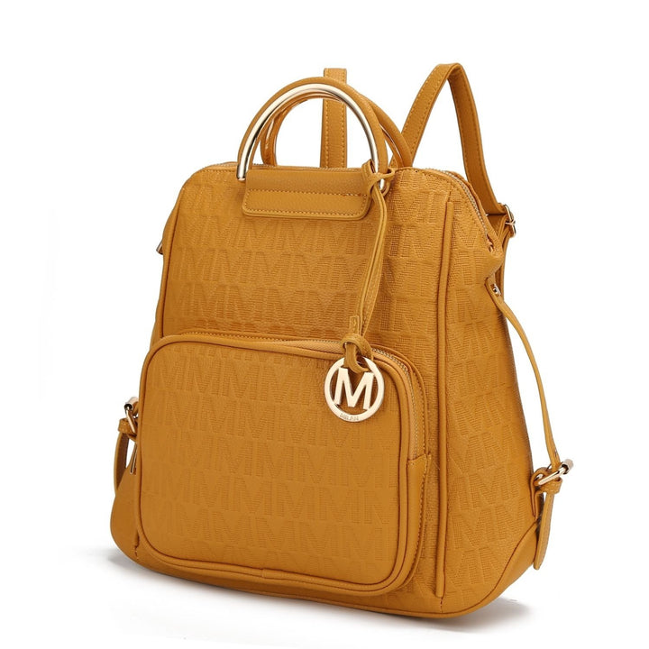 MKF Collection Torra Milan Shoulder Bag .M. Signature Multi-Compartments Trendy Backpack By Mia K. Image 6