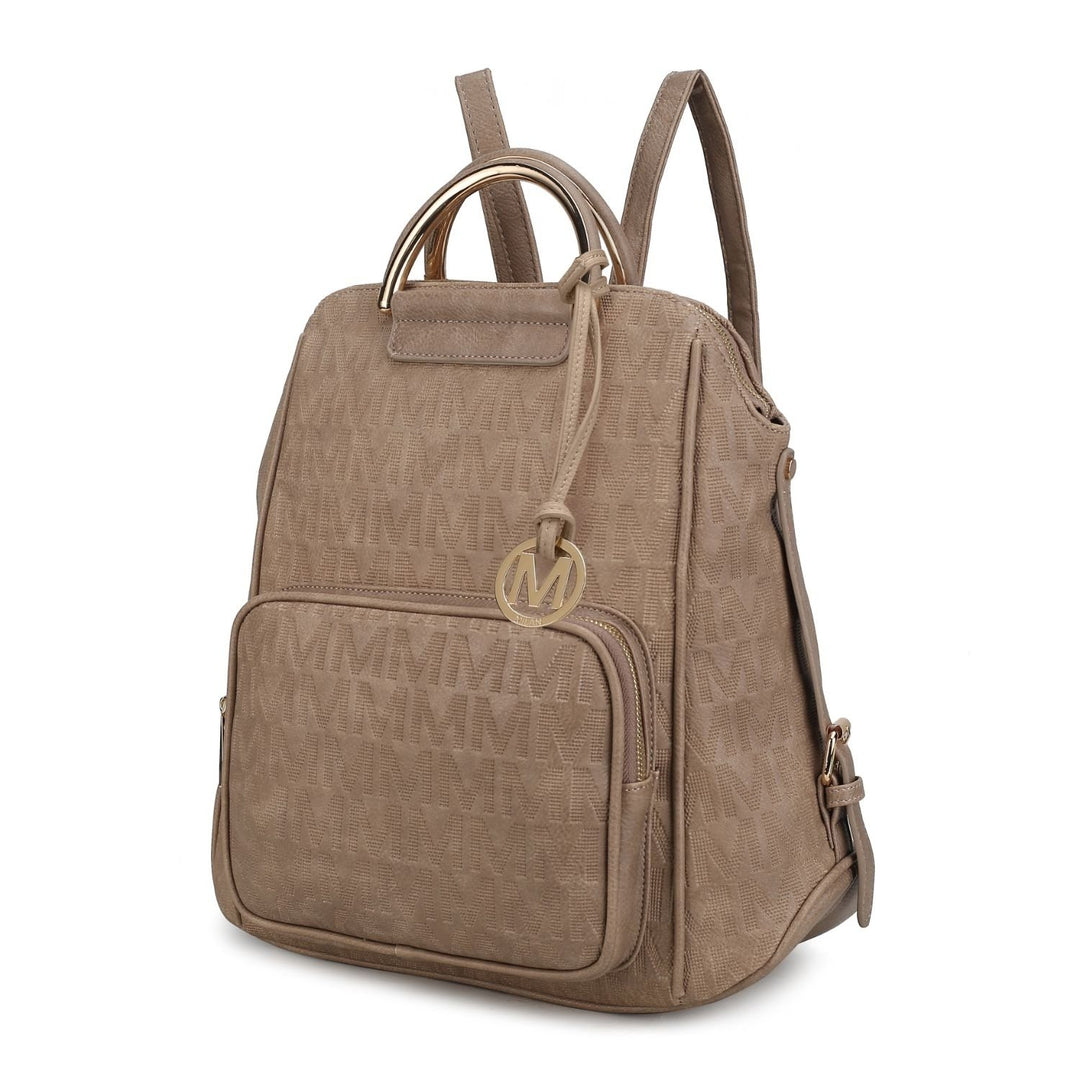 MKF Collection Torra Milan Shoulder Bag .M. Signature Multi-Compartments Trendy Backpack By Mia K. Image 1