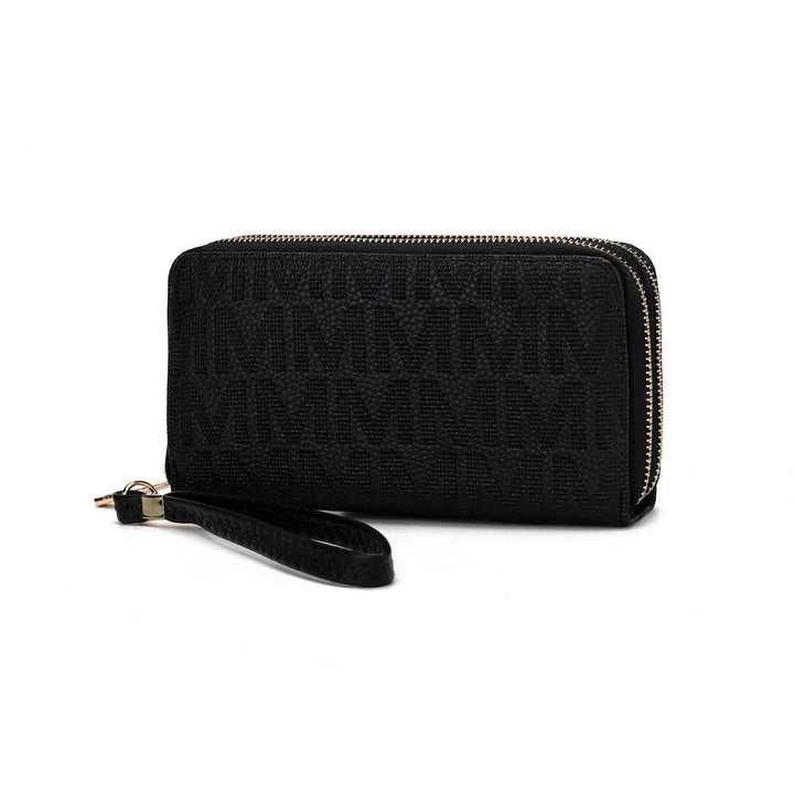 MKF Collection Lisbette Embossed Multi-Compartments M Signature Wallet Handbag by Mia K. Image 3