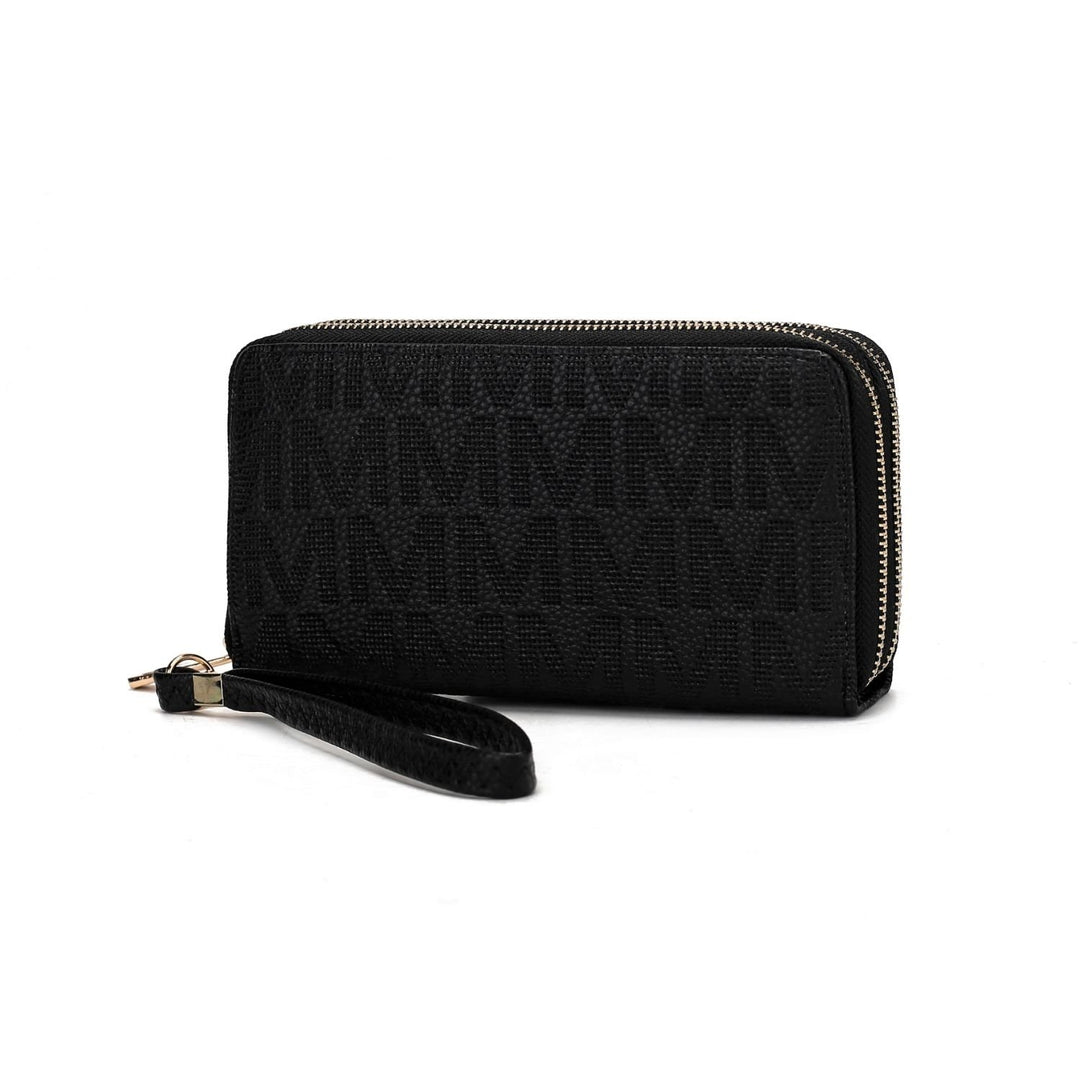 MKF Collection Lisbette Embossed Multi-Compartments M Signature Wallet Handbag by Mia K. Image 1