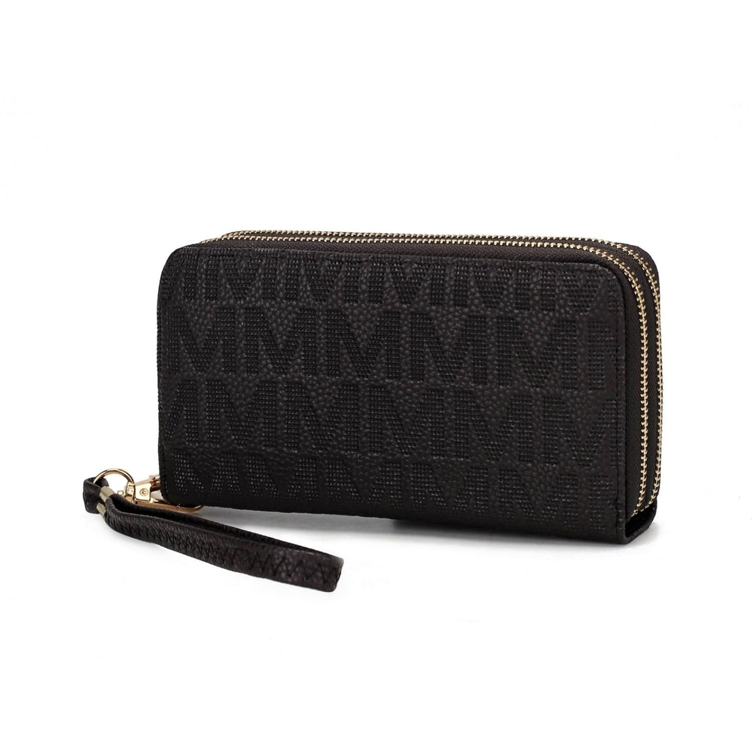 MKF Collection Lisbette Embossed Multi-Compartments M Signature Wallet Handbag by Mia K. Image 1