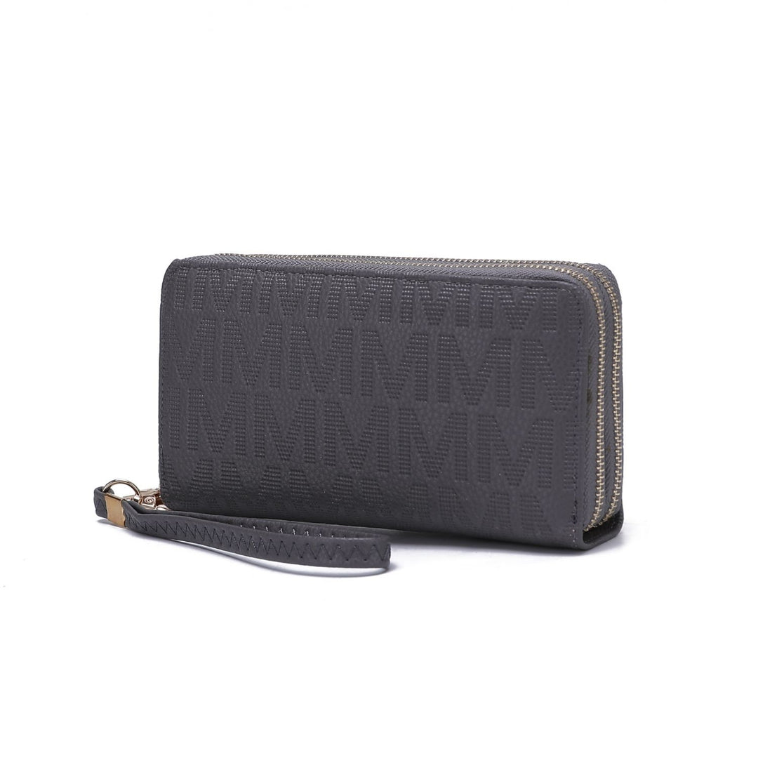 MKF Collection Lisbette Embossed Multi-Compartments M Signature Wallet Handbag by Mia K. Image 1