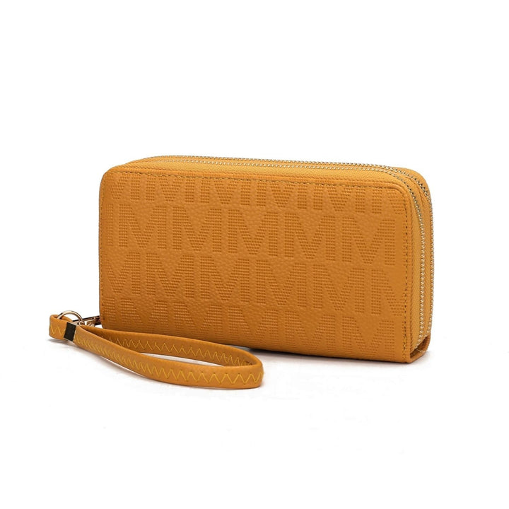 MKF Collection Lisbette Embossed Multi-Compartments M Signature Wallet Handbag by Mia K. Image 6