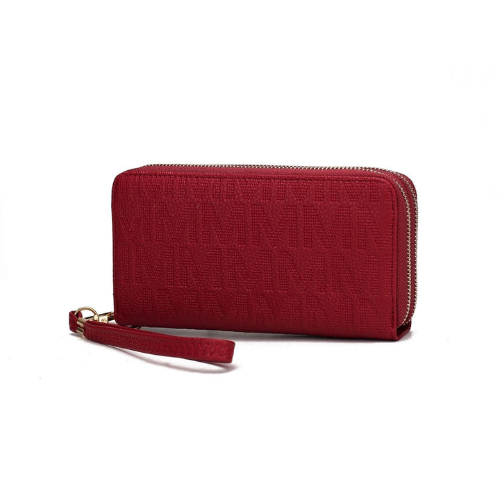 MKF Collection Lisbette Embossed Multi-Compartments M Signature Wallet Handbag by Mia K. Image 9