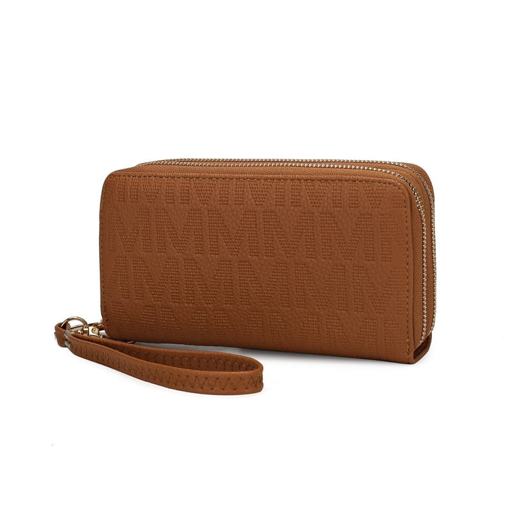 MKF Collection Lisbette Embossed Multi-Compartments M Signature Wallet Handbag by Mia K. Image 1