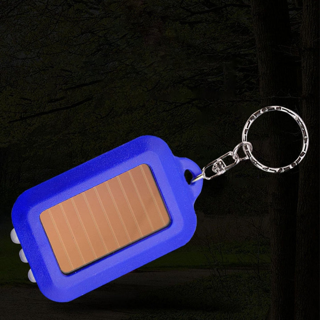Electric Torch High Hardness Waterproof Plastic Solar Energy Powered Torch Keychain Accessory for Home Image 12