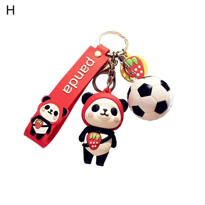 Convenient Key Chain Fine Workmanship Metal Panda Doll Shape Key Holder for Daily Image 8