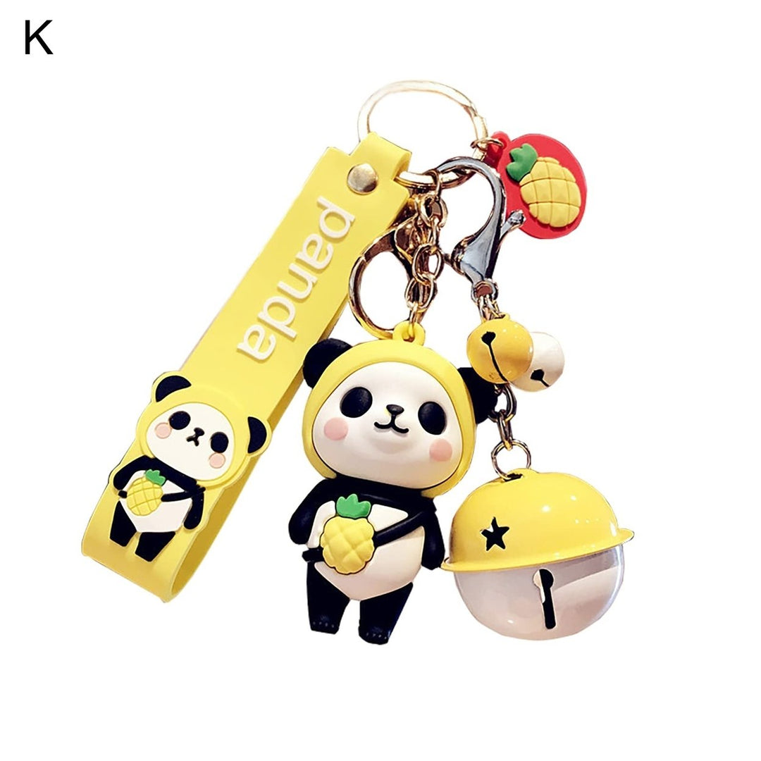 Convenient Key Chain Fine Workmanship Metal Panda Doll Shape Key Holder for Daily Image 9