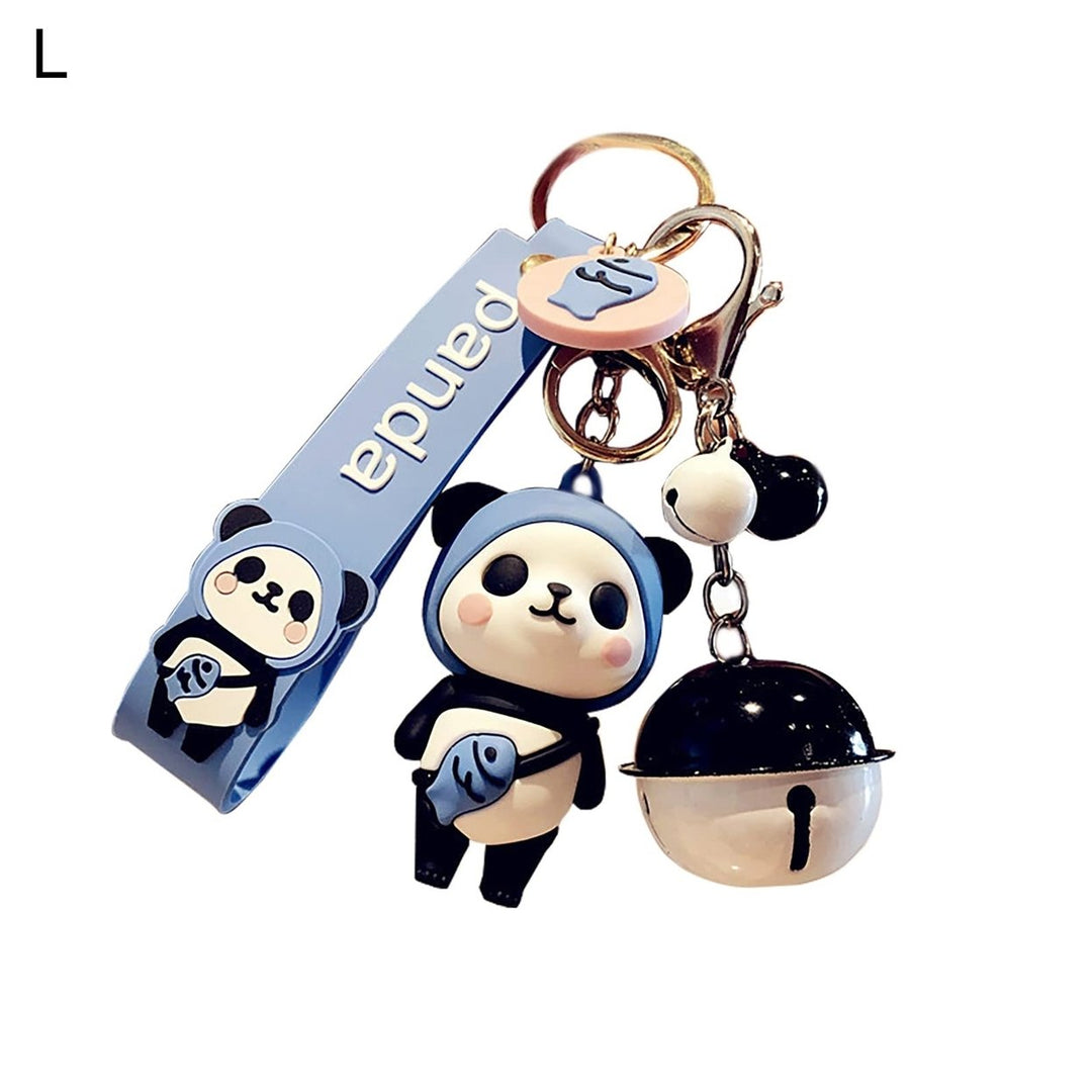 Convenient Key Chain Fine Workmanship Metal Panda Doll Shape Key Holder for Daily Image 10