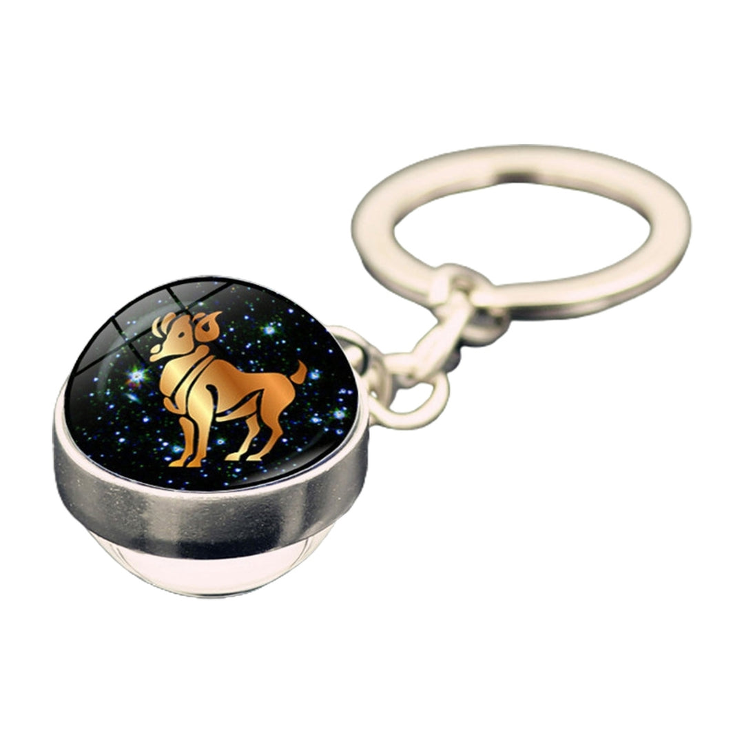 Key Chain Romantic Wide Application Horoscope Shiny Car Keys Women Keychain Backpack Decor Image 3