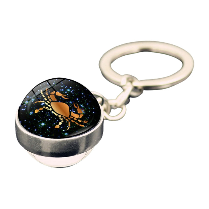 Key Chain Romantic Wide Application Horoscope Shiny Car Keys Women Keychain Backpack Decor Image 4