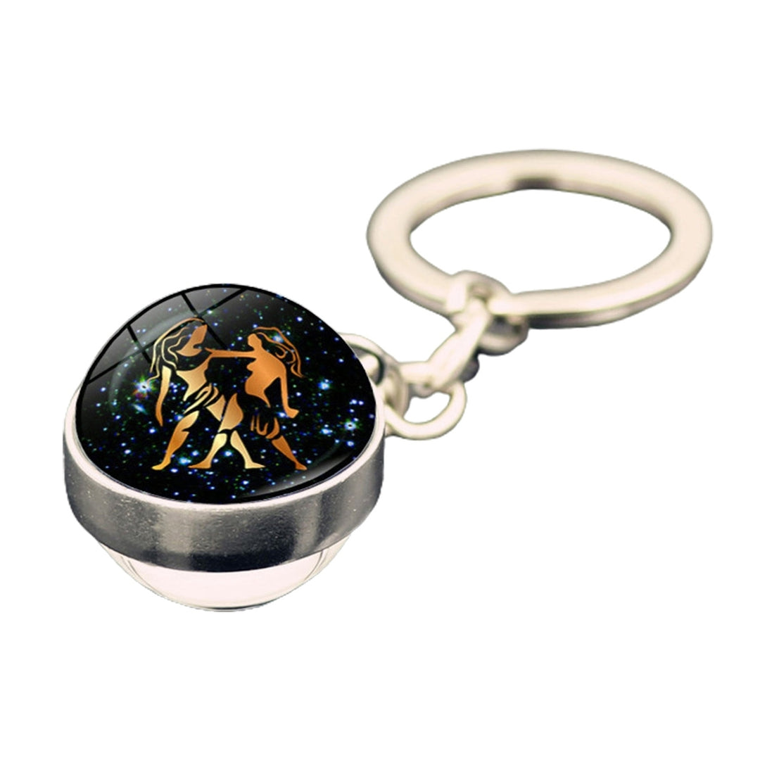 Key Chain Romantic Wide Application Horoscope Shiny Car Keys Women Keychain Backpack Decor Image 6