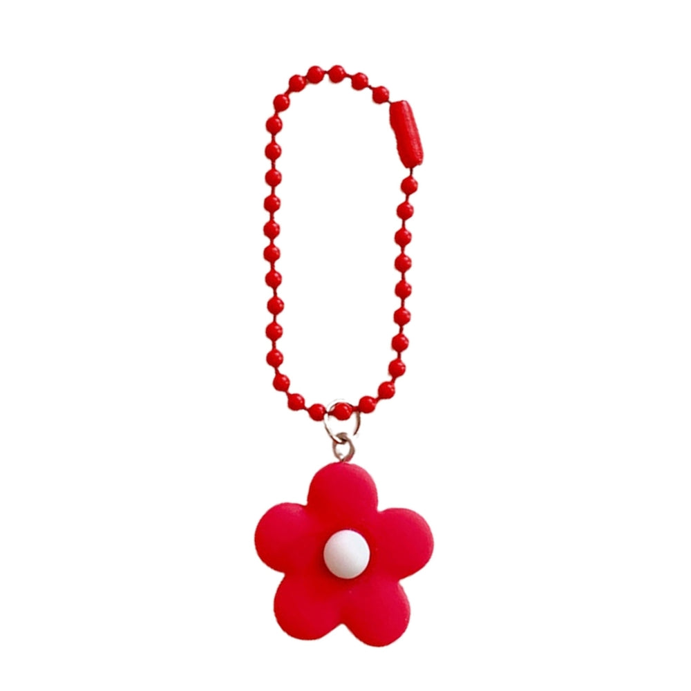 Key Chain Flower Japan Style Lightweight Multipurpose Bright Color Key Holder Pendant Bag Decoration Image 2