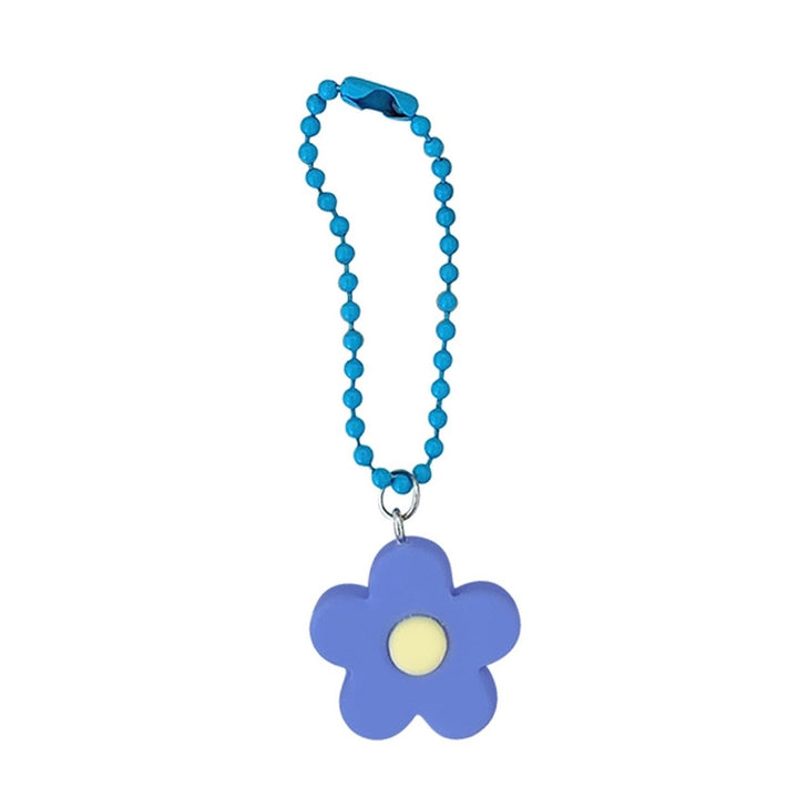 Key Chain Flower Japan Style Lightweight Multipurpose Bright Color Key Holder Pendant Bag Decoration Image 3