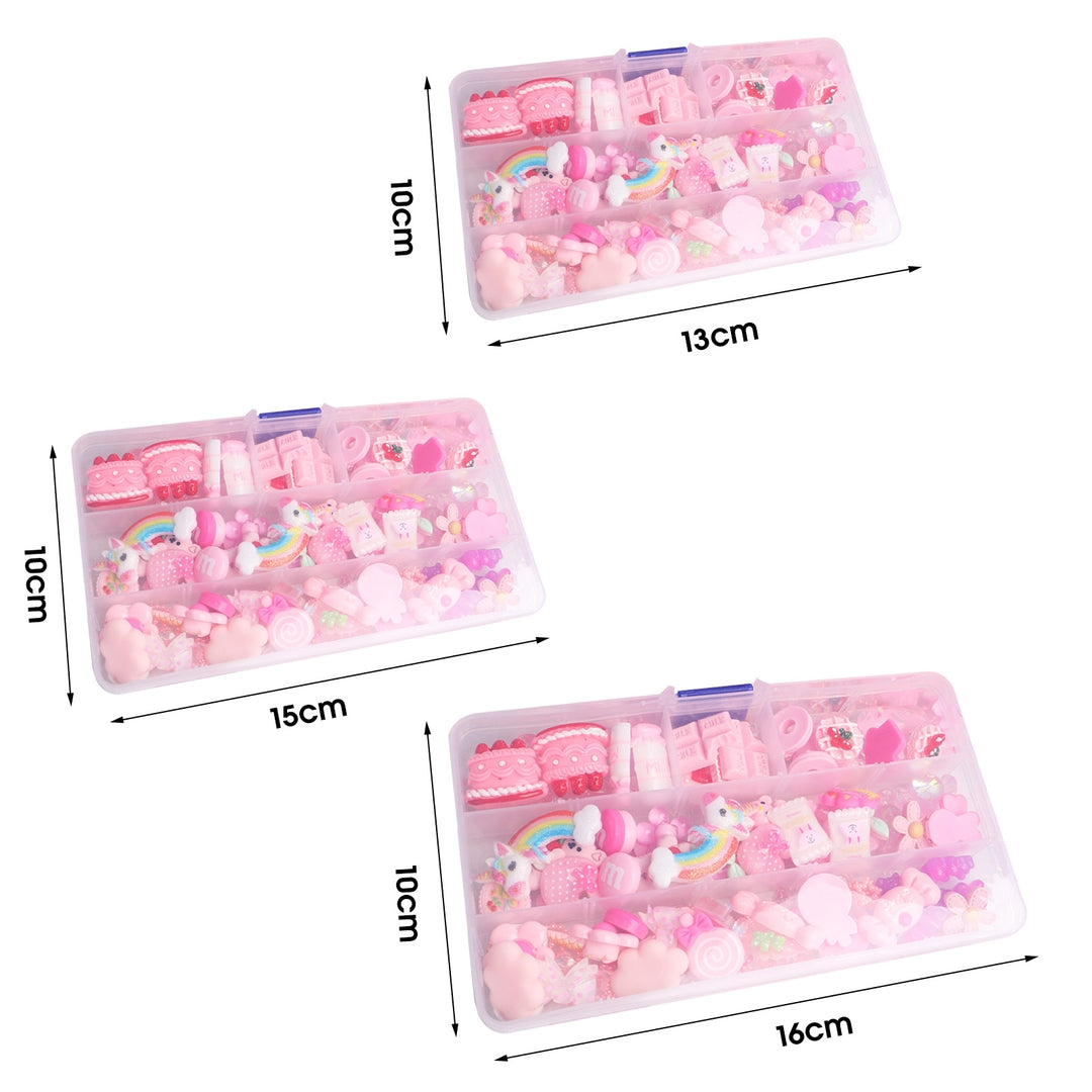 1 Set Mobile Phone Shell Materials Candy Mixed Resin Multi-purpose Pink Jewelry Accessories for Hair Clip Decoration Image 6