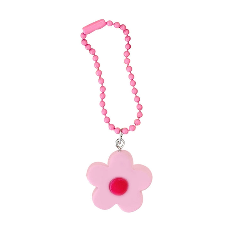 Key Chain Flower Japan Style Lightweight Multipurpose Bright Color Key Holder Pendant Bag Decoration Image 7