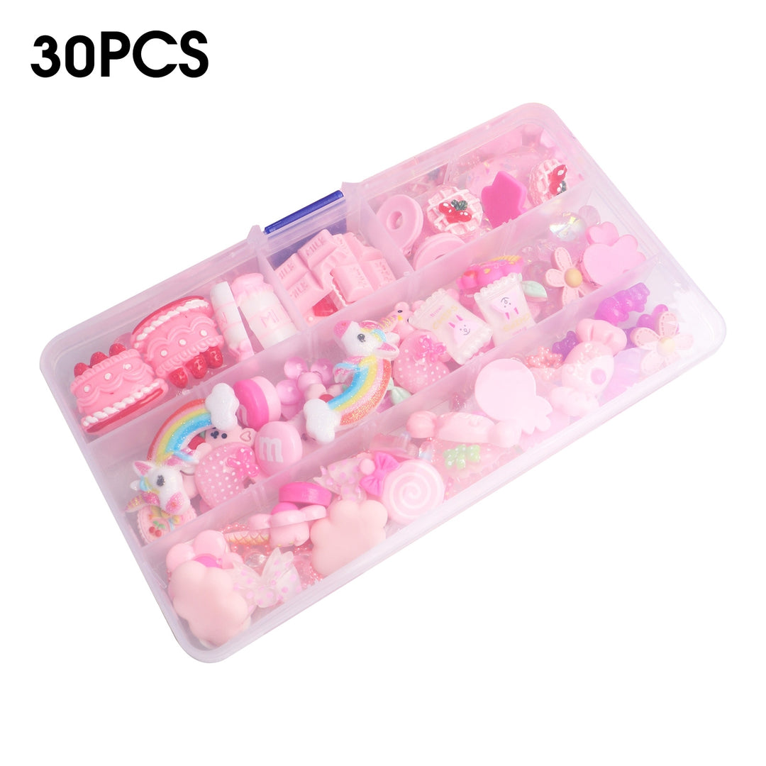 1 Set Mobile Phone Shell Materials Candy Mixed Resin Multi-purpose Pink Jewelry Accessories for Hair Clip Decoration Image 10