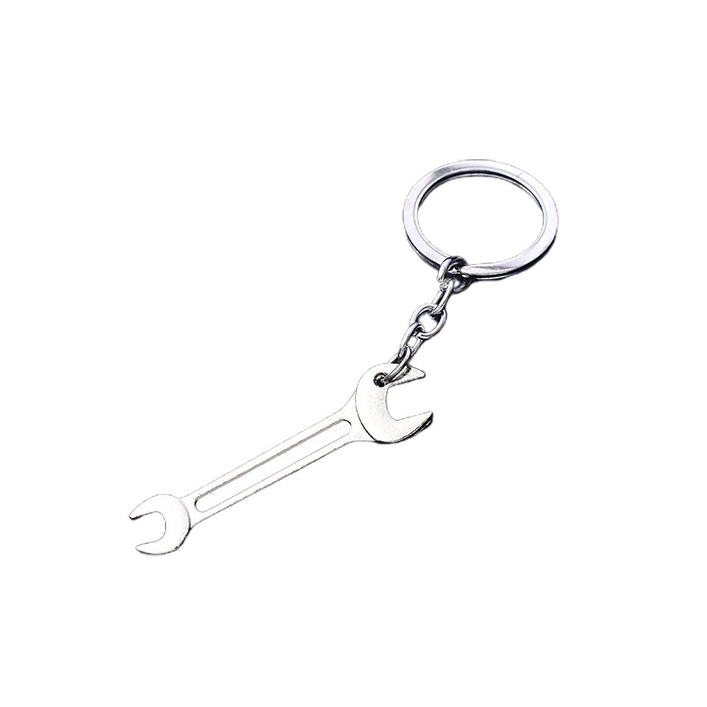 Keychain Delicate Craft High Hardness Corrosion-resistant Mini Utility Pocket Ruler Hammer Wrench Key Ring for Daily Use Image 2