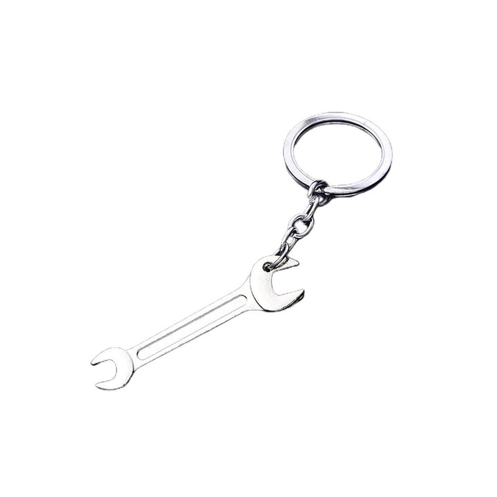 Keychain Delicate Craft High Hardness Corrosion-resistant Mini Utility Pocket Ruler Hammer Wrench Key Ring for Daily Use Image 1