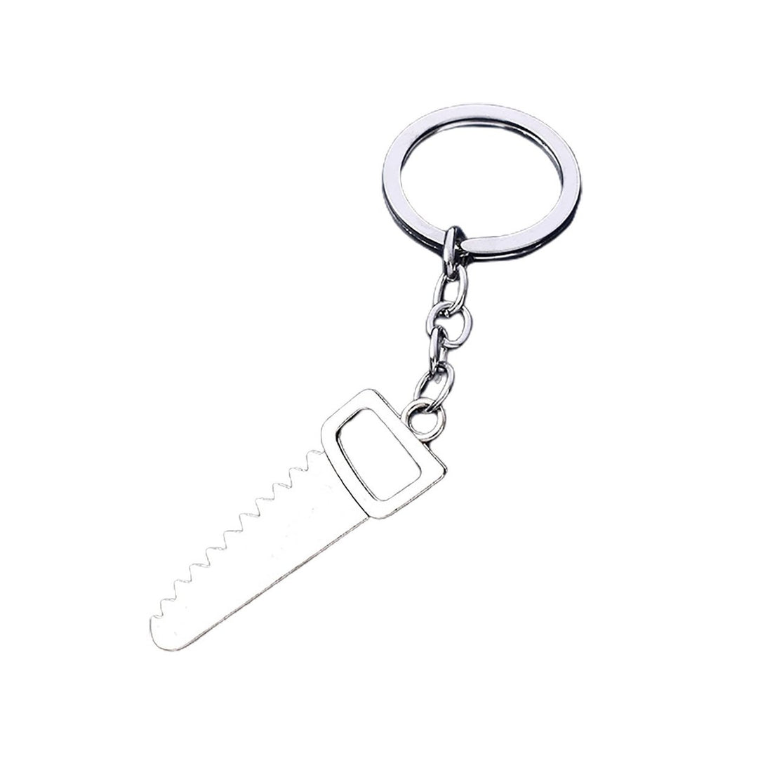 Keychain Delicate Craft High Hardness Corrosion-resistant Mini Utility Pocket Ruler Hammer Wrench Key Ring for Daily Use Image 4