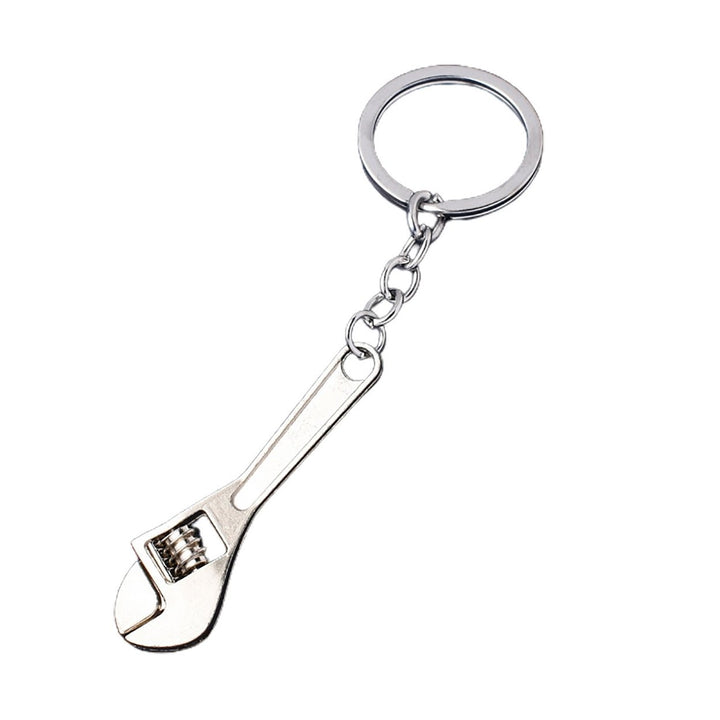 Keychain Delicate Craft High Hardness Corrosion-resistant Mini Utility Pocket Ruler Hammer Wrench Key Ring for Daily Use Image 10
