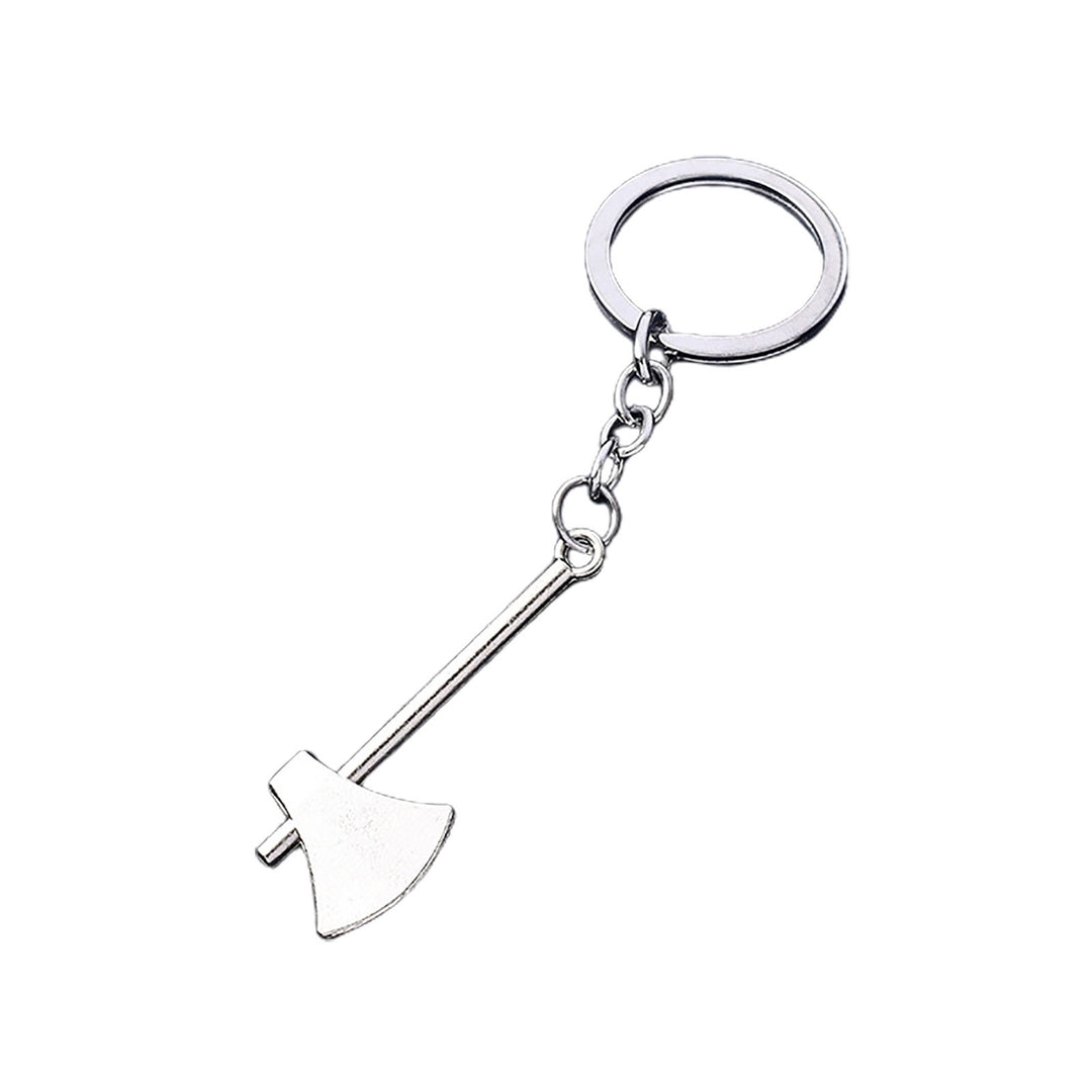 Keychain Delicate Craft High Hardness Corrosion-resistant Mini Utility Pocket Ruler Hammer Wrench Key Ring for Daily Use Image 12