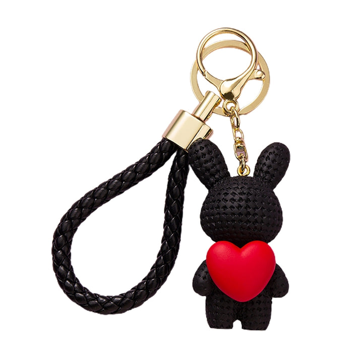 Cute Cartoon Keychain Knitted Animal Shape Phone Bag Car Rabbit Keychain for Daily Use Image 6