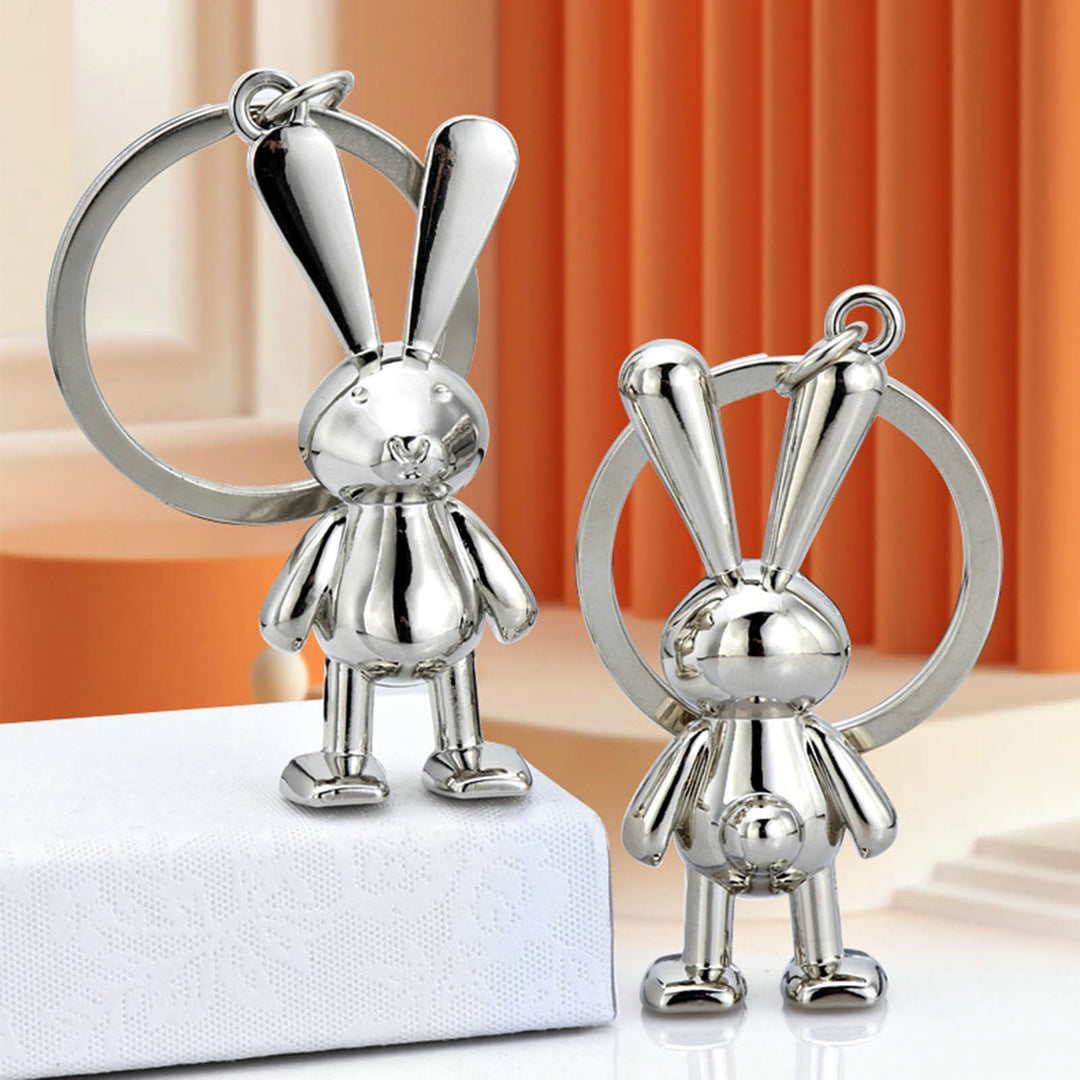 Rabbit Key Chain Cartoon Men Jewelry for Handbag Image 4