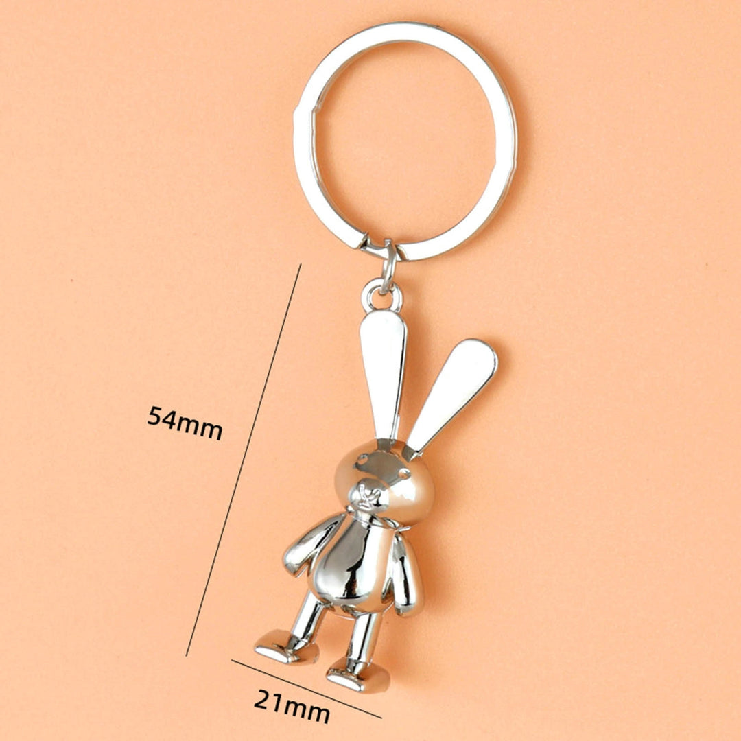 Rabbit Key Chain Cartoon Men Jewelry for Handbag Image 8
