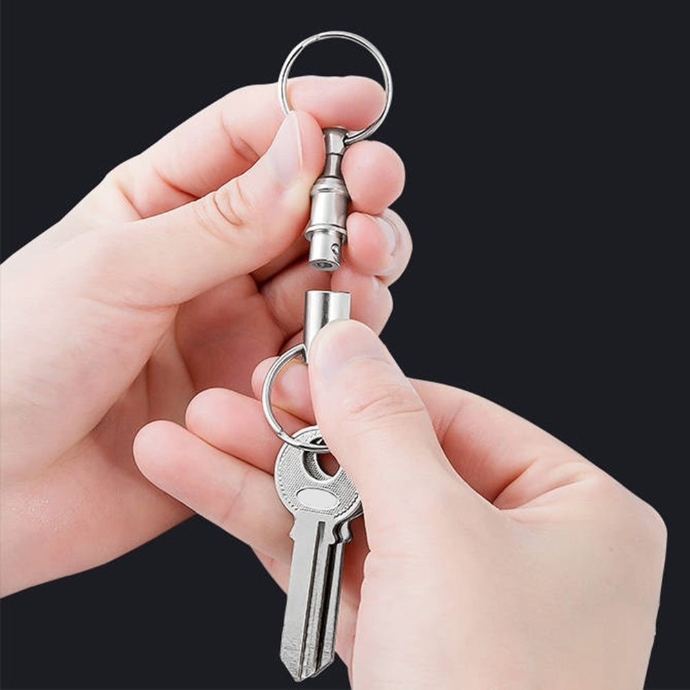2 Pcs/Set Keyring Durable Outdoor Keychain for Climbing Image 2