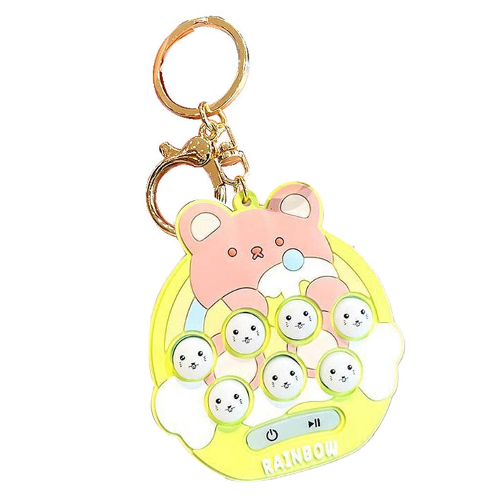 Electronic Sensory Toy Portable Interesting Educational Key Chain Handheld Funny Mini Hamster Memory Game for Children Image 4
