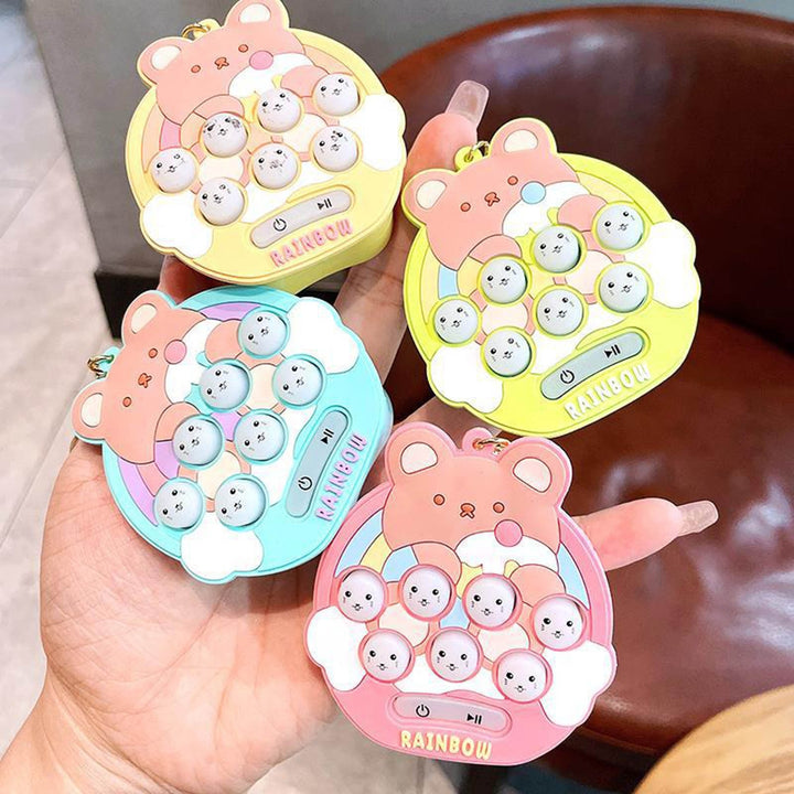 Electronic Sensory Toy Portable Interesting Educational Key Chain Handheld Funny Mini Hamster Memory Game for Children Image 6