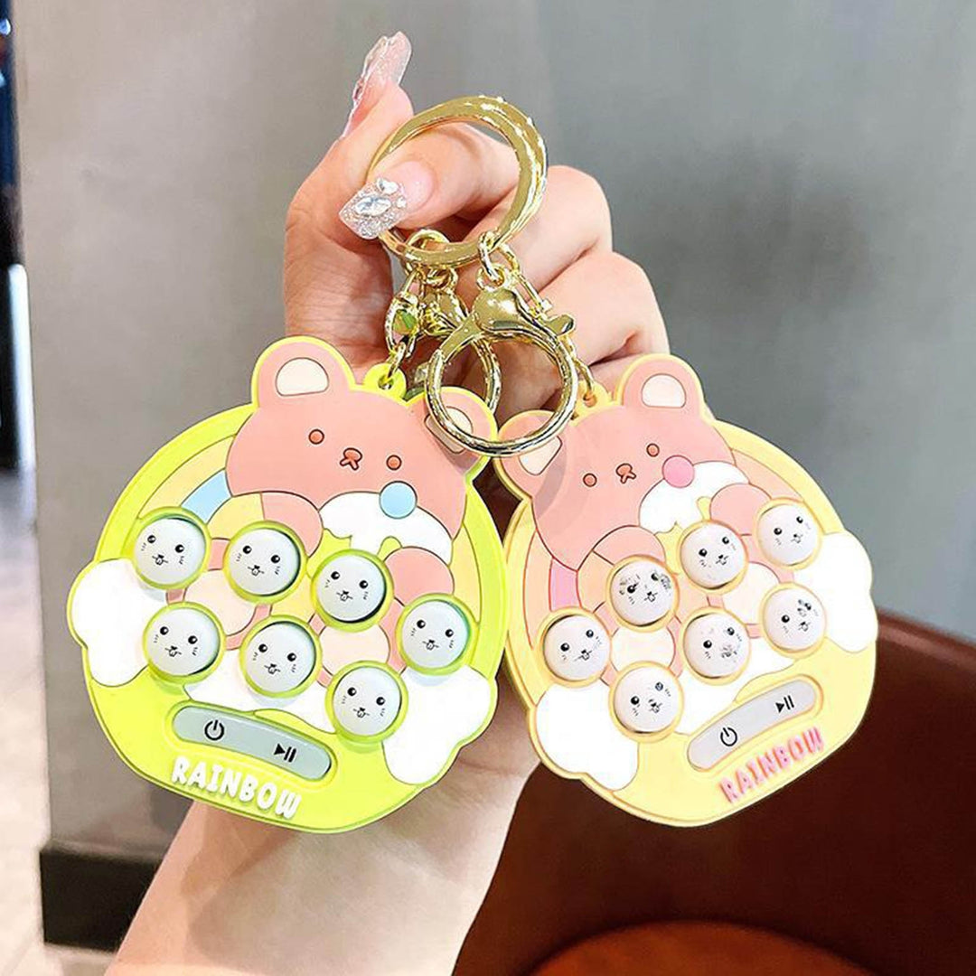 Electronic Sensory Toy Portable Interesting Educational Key Chain Handheld Funny Mini Hamster Memory Game for Children Image 7