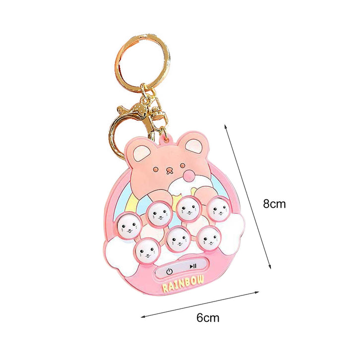 Electronic Sensory Toy Portable Interesting Educational Key Chain Handheld Funny Mini Hamster Memory Game for Children Image 9