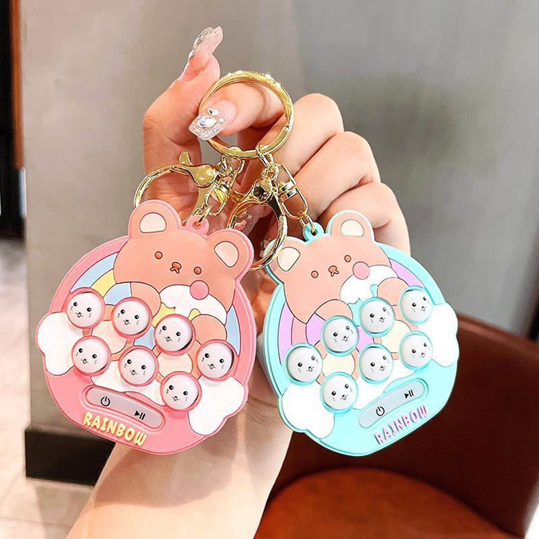 Electronic Sensory Toy Portable Interesting Educational Key Chain Handheld Funny Mini Hamster Memory Game for Children Image 10
