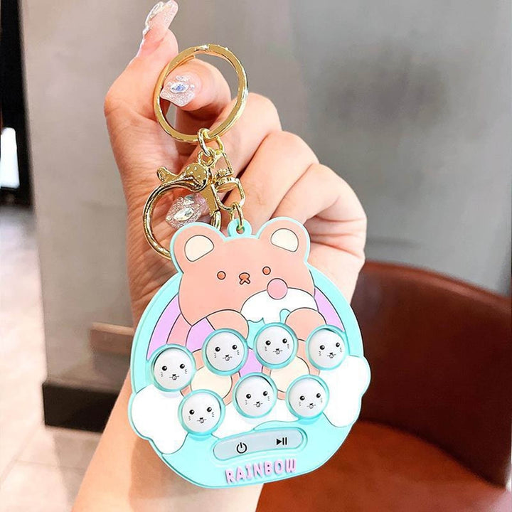 Electronic Sensory Toy Portable Interesting Educational Key Chain Handheld Funny Mini Hamster Memory Game for Children Image 12