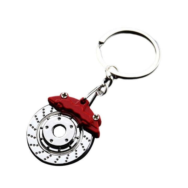 Key Ring Mini Portable Anti-fall Metal Brake Disc Shock Absorber Shape Bag Pendant Jewelry Gift Image 7
