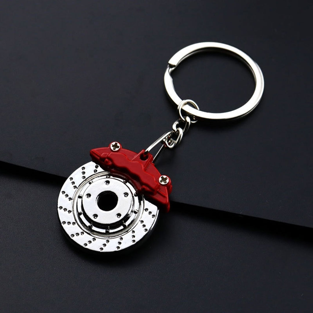 Key Ring Mini Portable Anti-fall Metal Brake Disc Shock Absorber Shape Bag Pendant Jewelry Gift Image 11