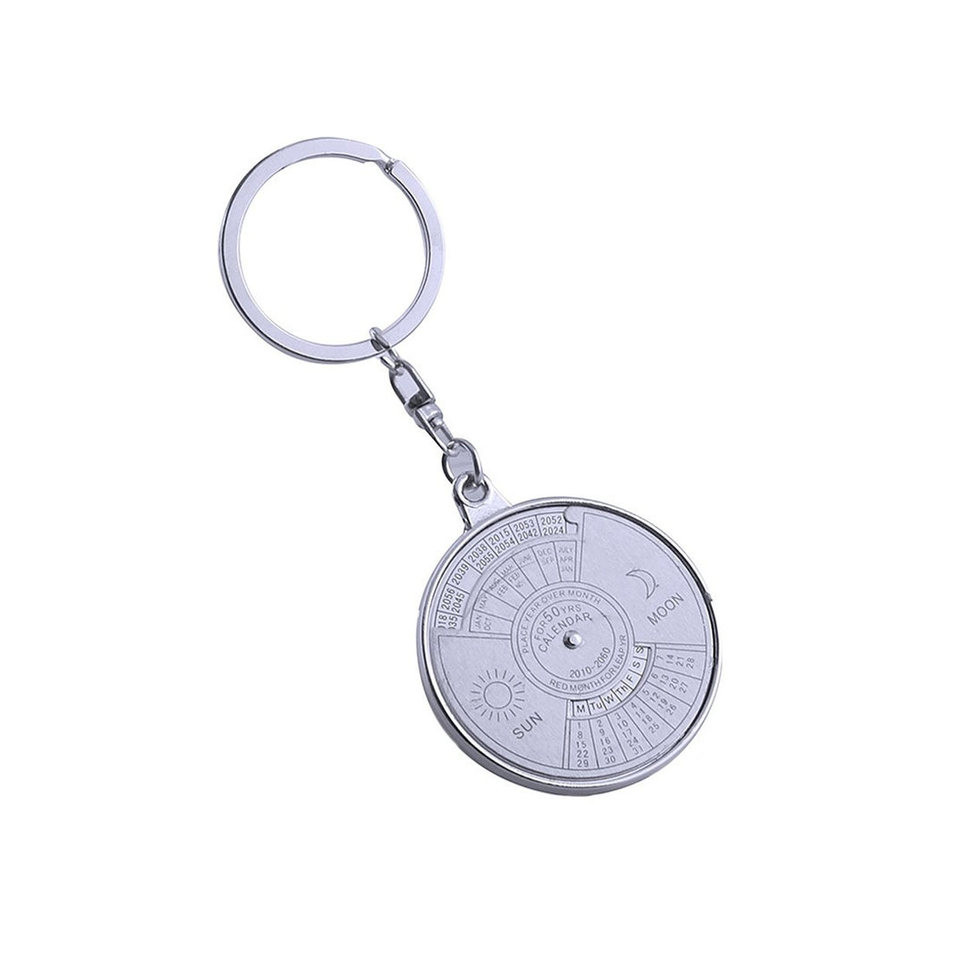 Calendar Key Ring 50 Perpetual Calendar Keychain Gift Image 1