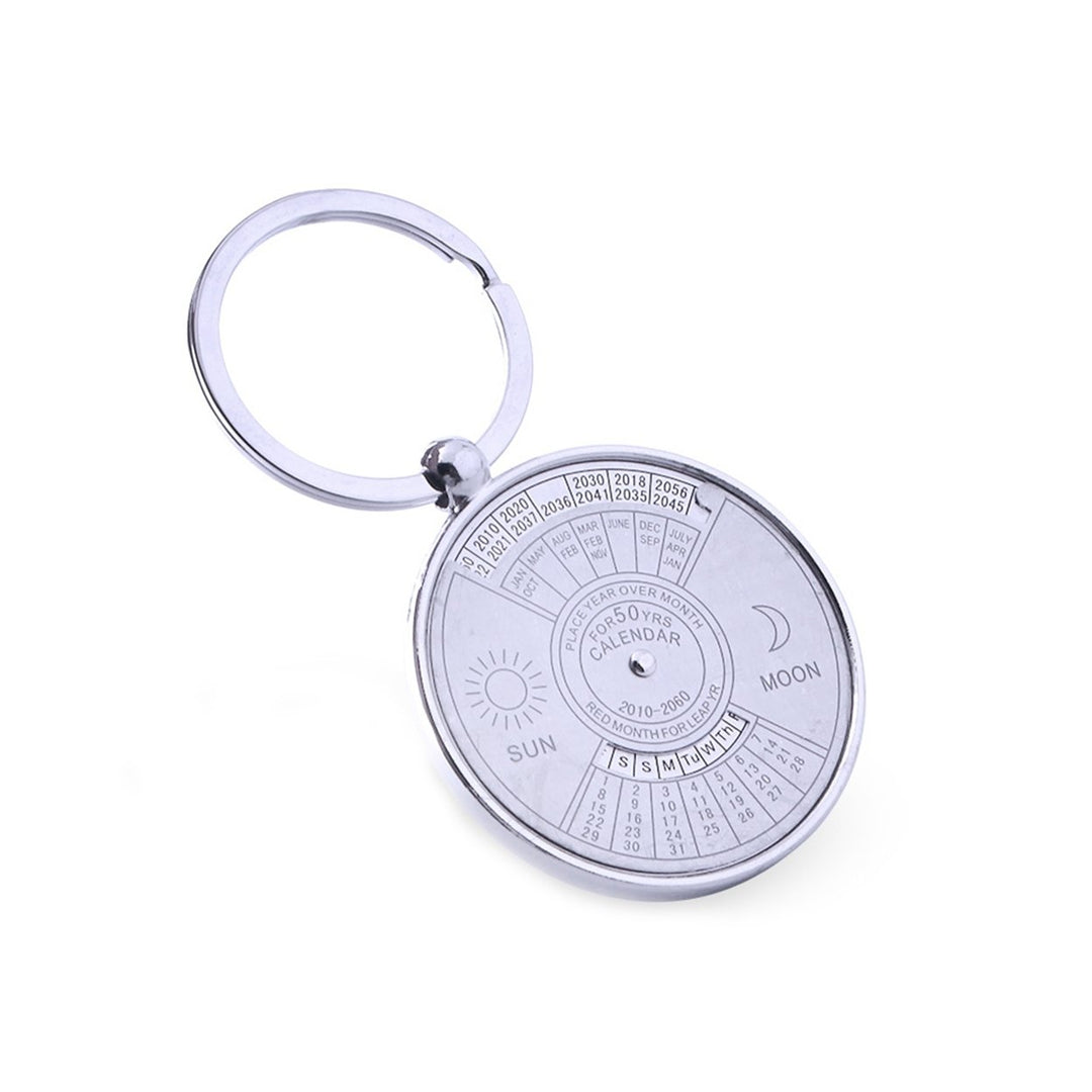 Calendar Key Ring 50 Perpetual Calendar Keychain Gift Image 1