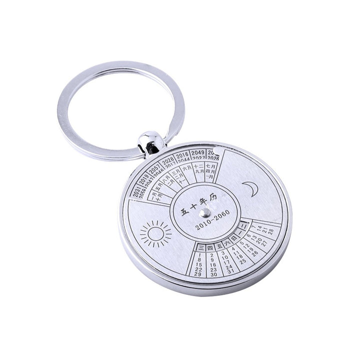 Calendar Key Ring 50 Perpetual Calendar Keychain Gift Image 1