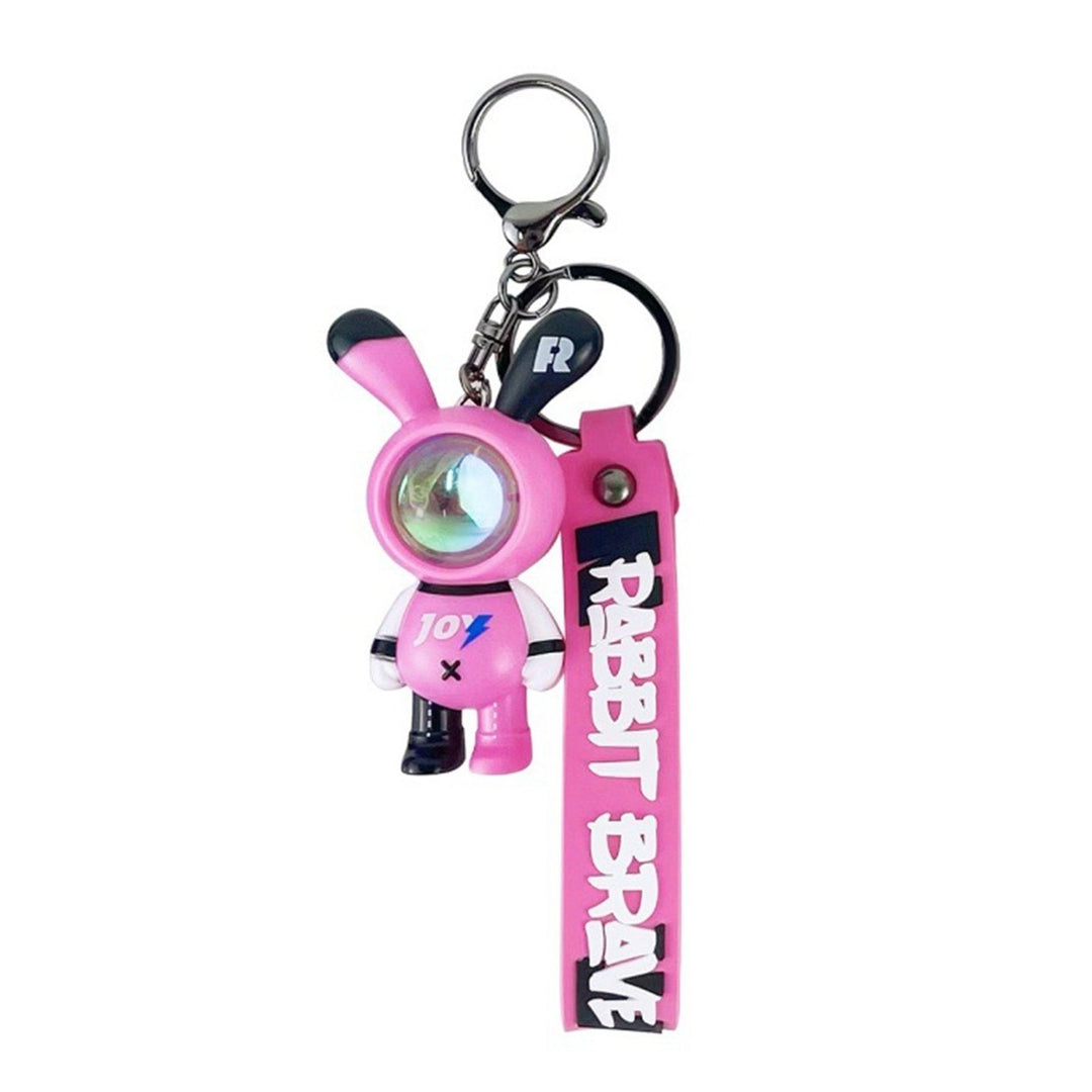 Key Chain Cartoon Animal Design Key Holder Car Decor Image 1