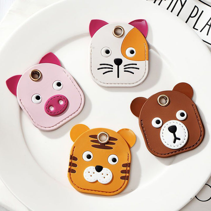 Animal Keychain Multifunctional Cute Tiger Access Card Sleeve Anti-lost Car Key Ring Pendant Backpack Ornament Image 7