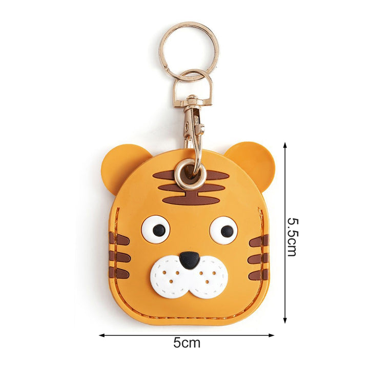 Animal Keychain Multifunctional Cute Tiger Access Card Sleeve Anti-lost Car Key Ring Pendant Backpack Ornament Image 9